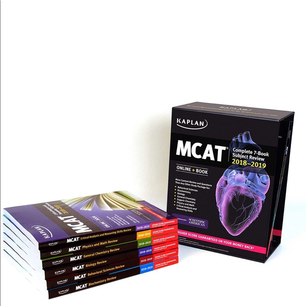 Mcat Kaplan Books With Flash Cards
